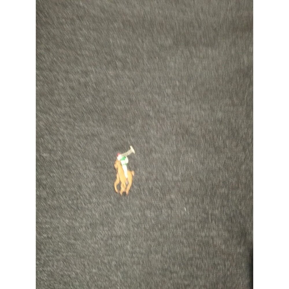 Polo Ralph Lauren Men XL Long Sleeve Polo Shirt Charcoal Gray Cotton Classic Fit - Picture 4 of 6